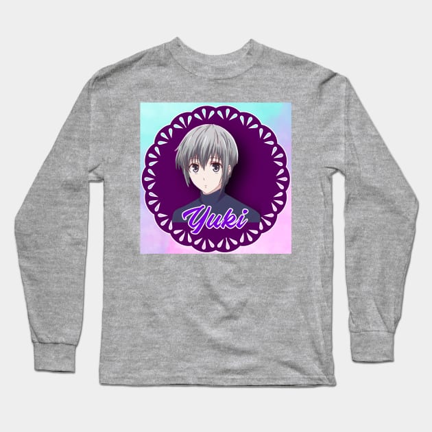 chico pelo gris 1 Long Sleeve T-Shirt by Sakura Girl Boutique